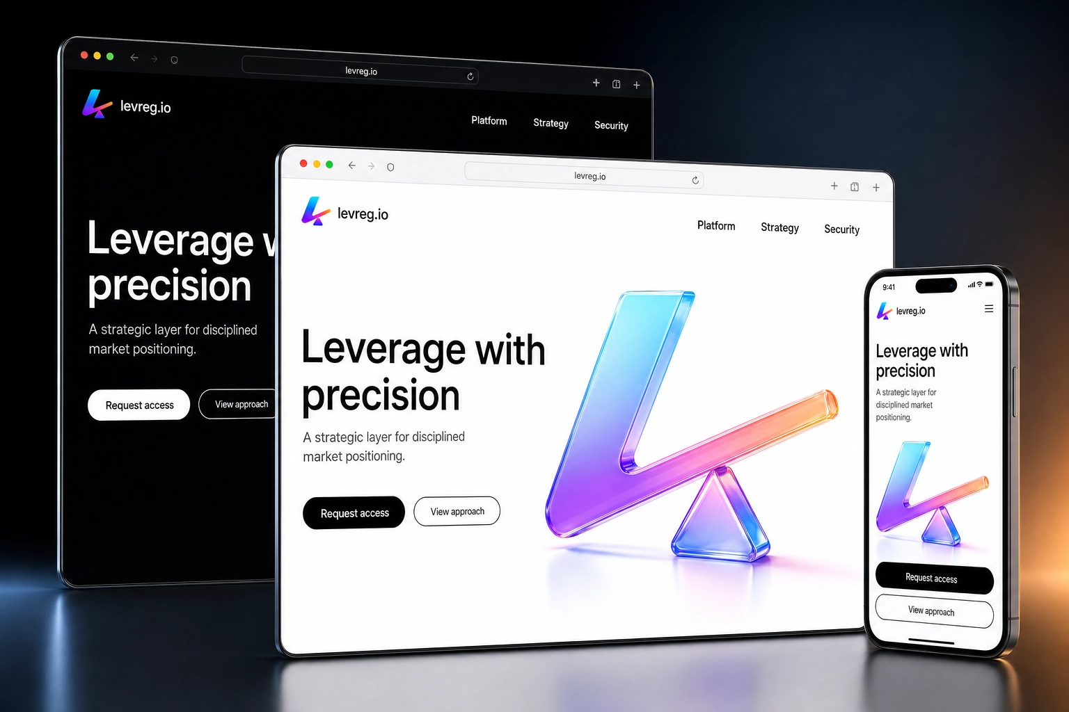 levreg.io website concept preview