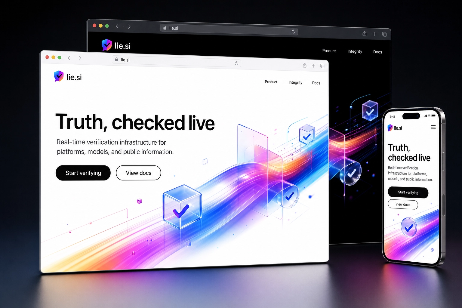 lie.si website concept preview