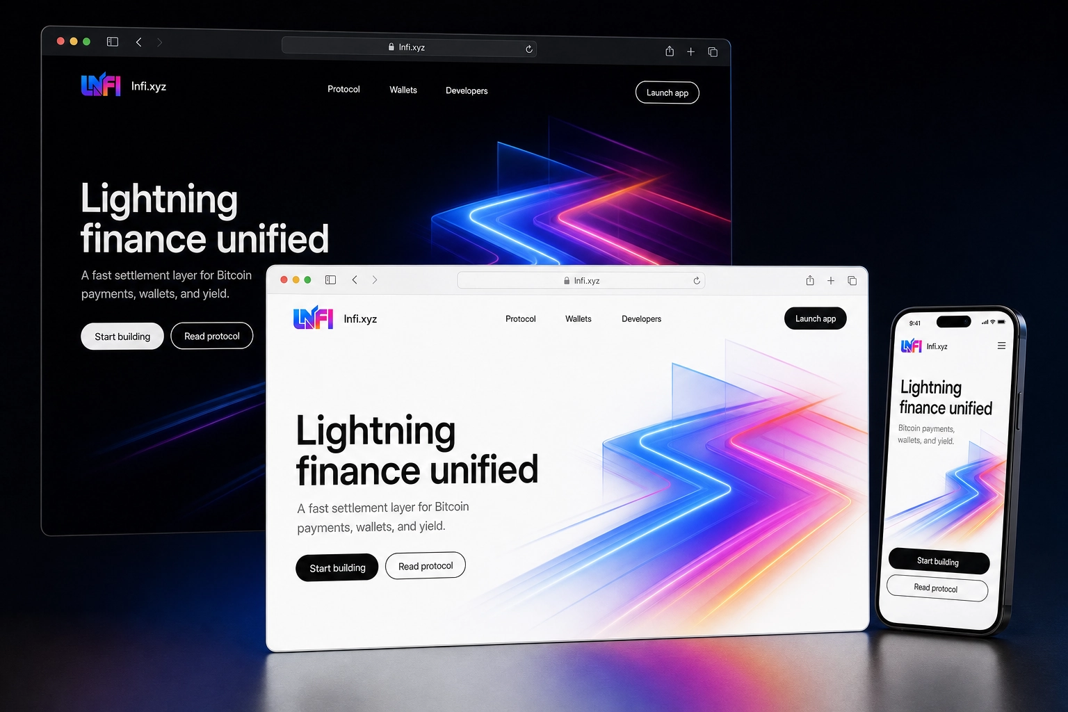 lnfi.xyz website concept preview