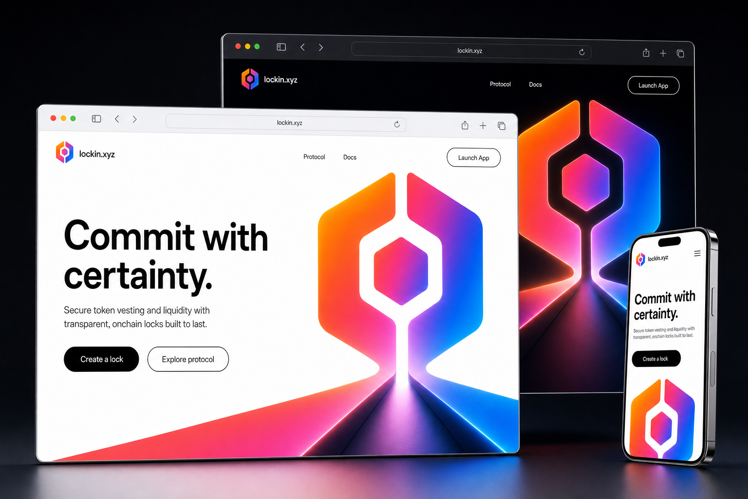 lockin.xyz website concept preview enlarged