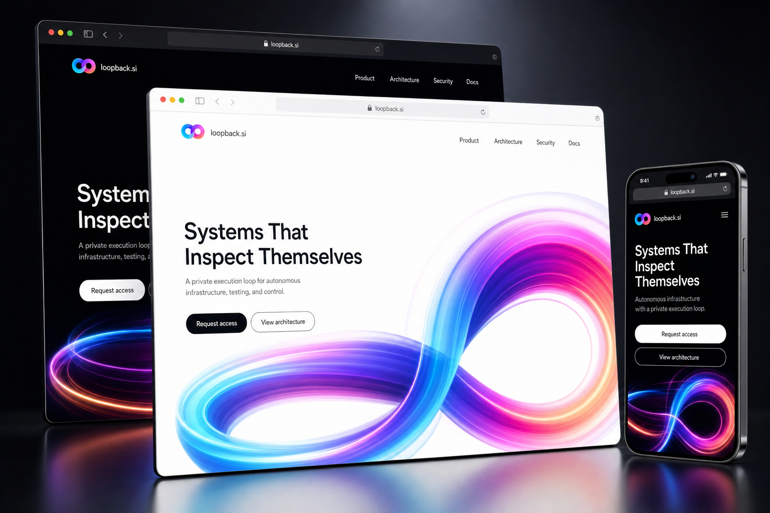 loopback.si website concept preview