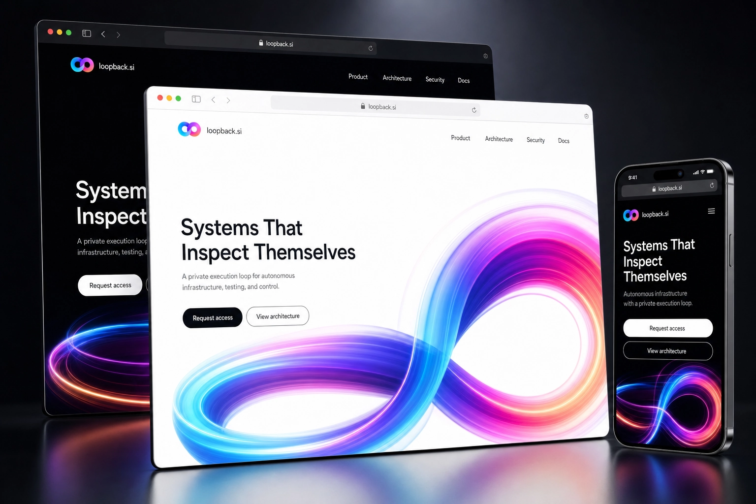 loopback.si website concept preview