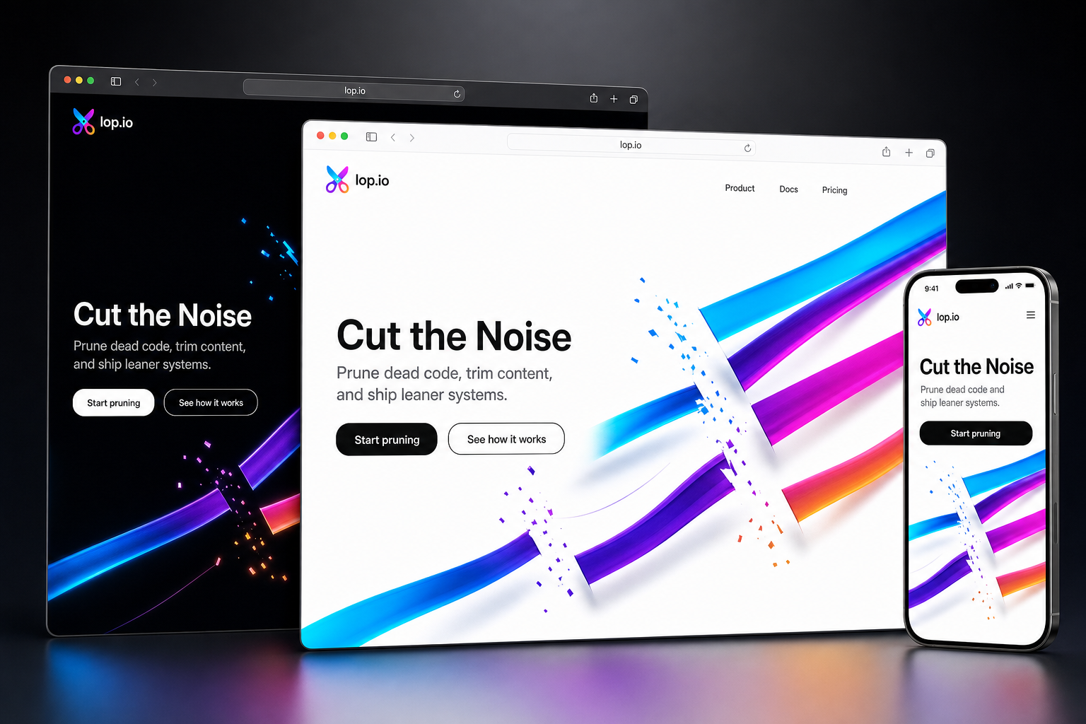 lop.io website concept preview