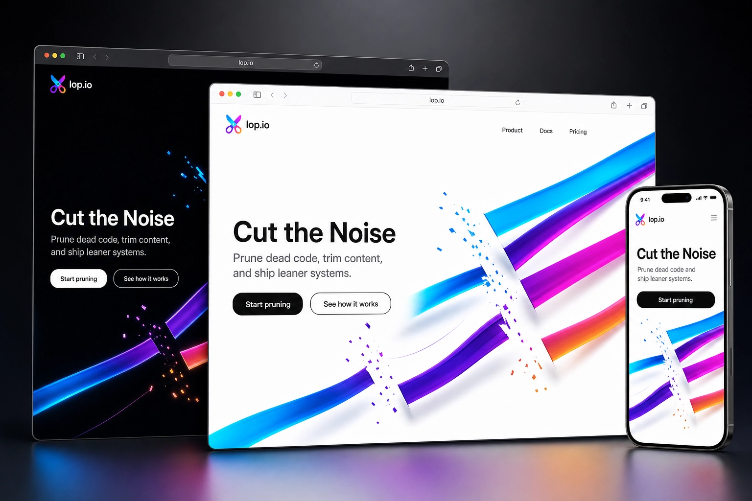 lop.io website concept preview