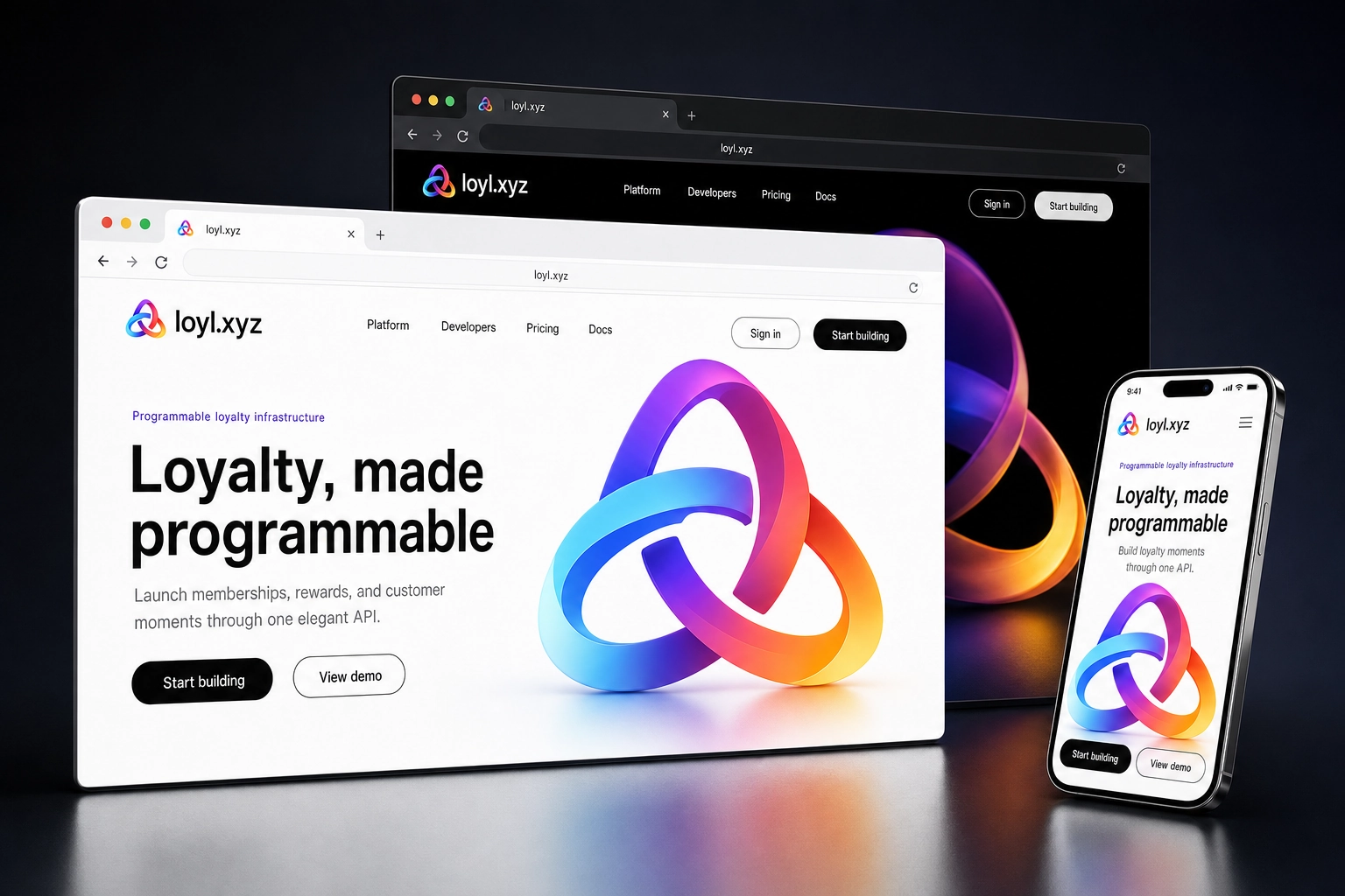 loyl.xyz website concept preview