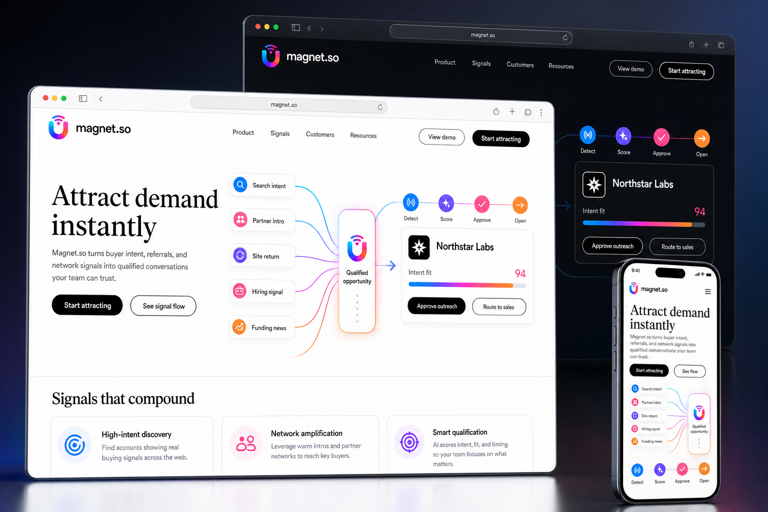 magnet.so website concept preview