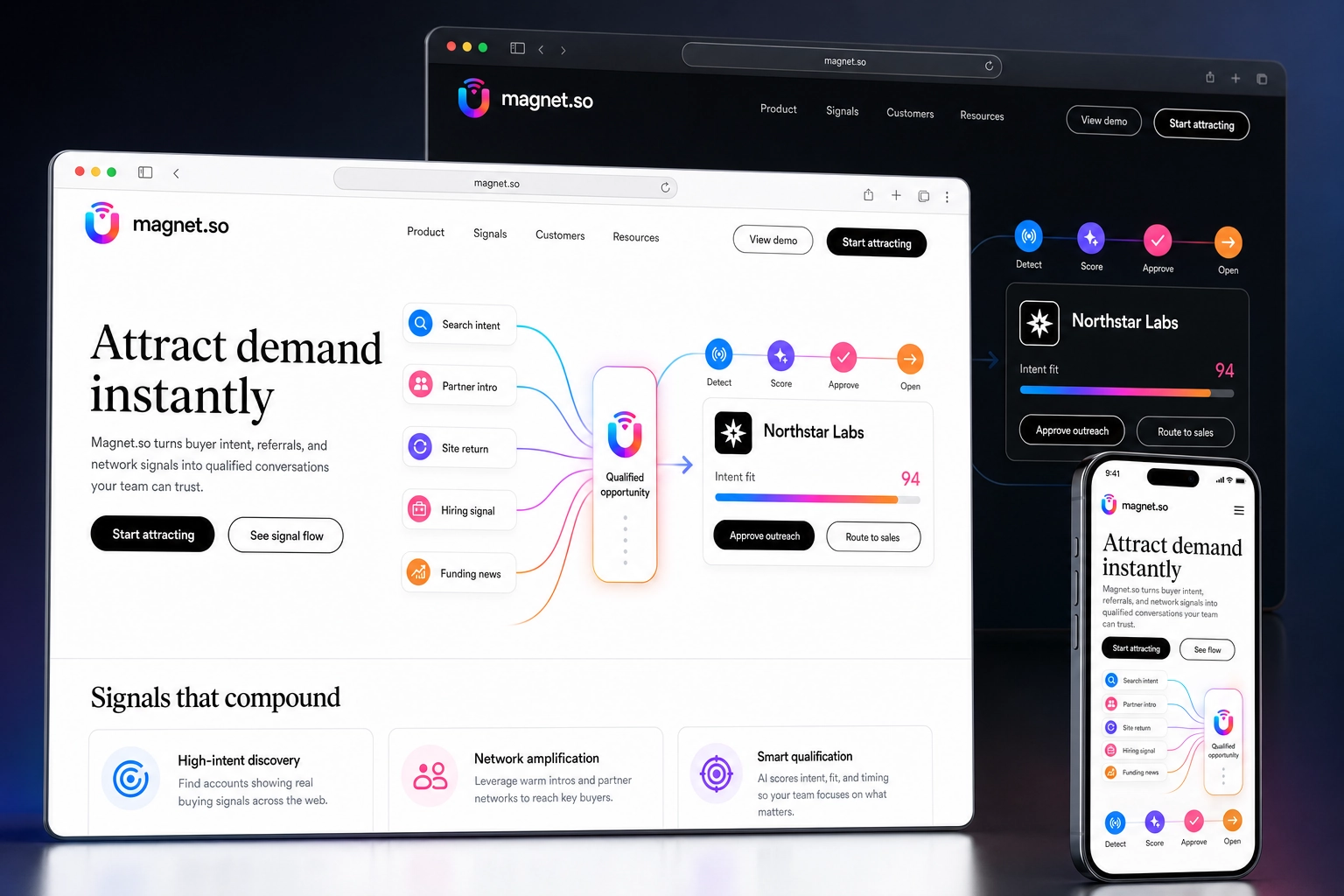 magnet.so website concept preview