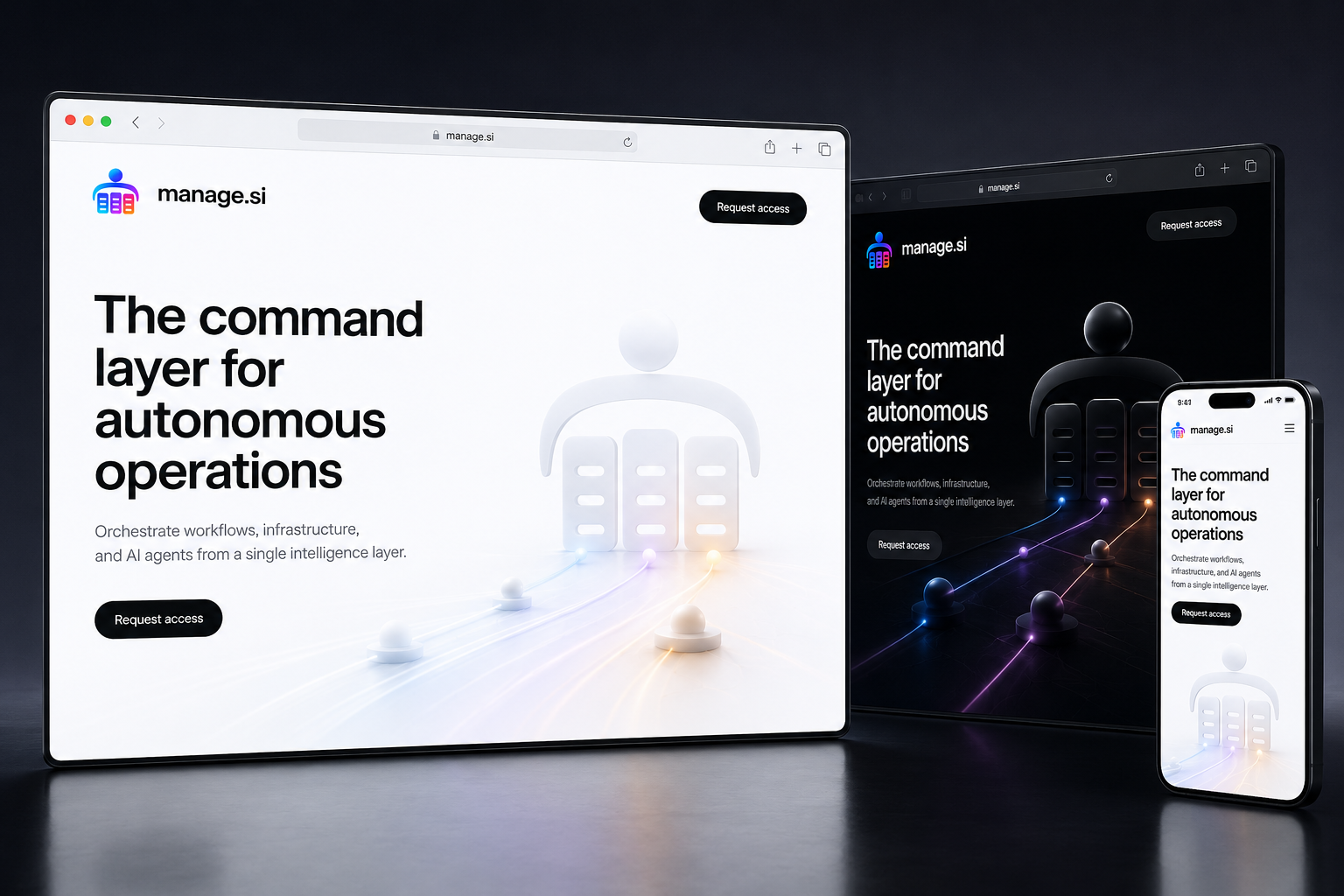 manage.si website concept preview