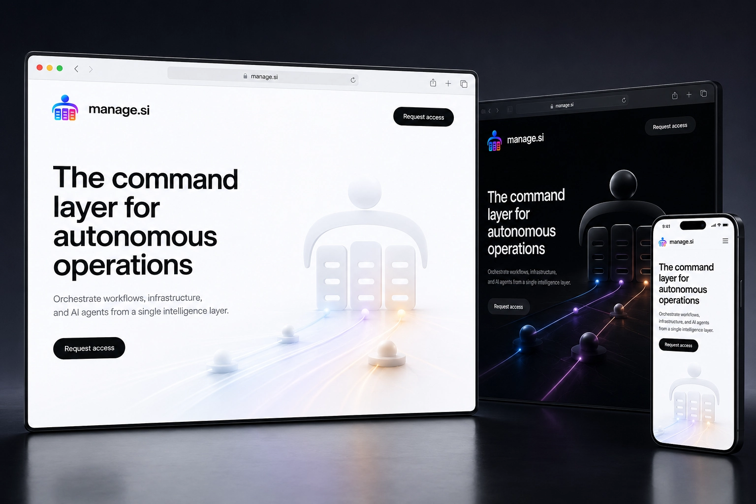 manage.si website concept preview