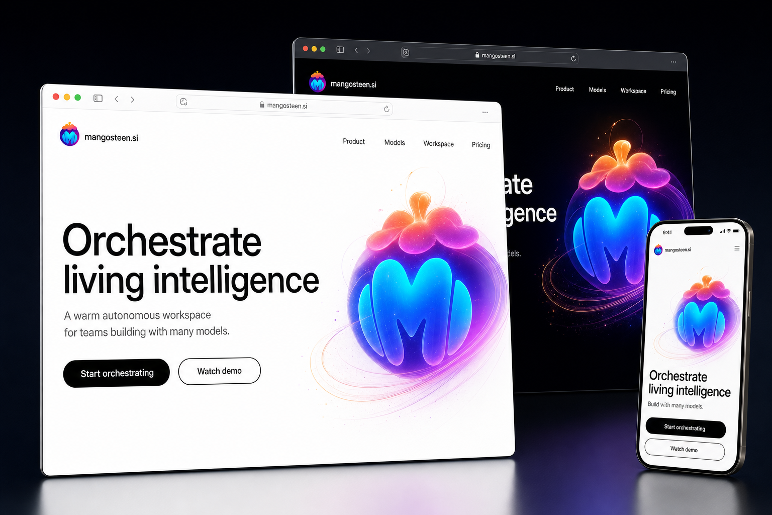 mangosteen.si website concept preview