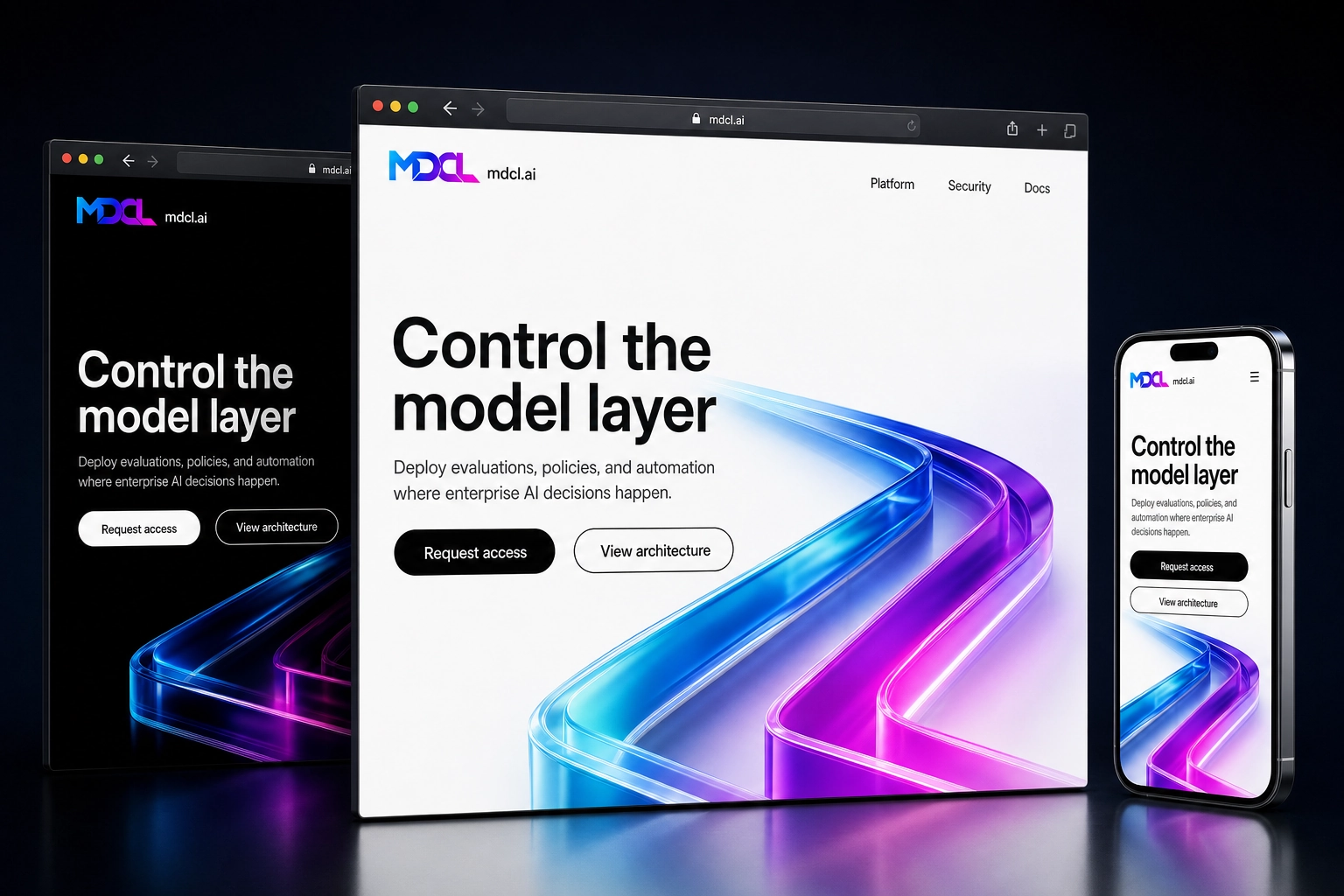 mdcl.ai website concept preview