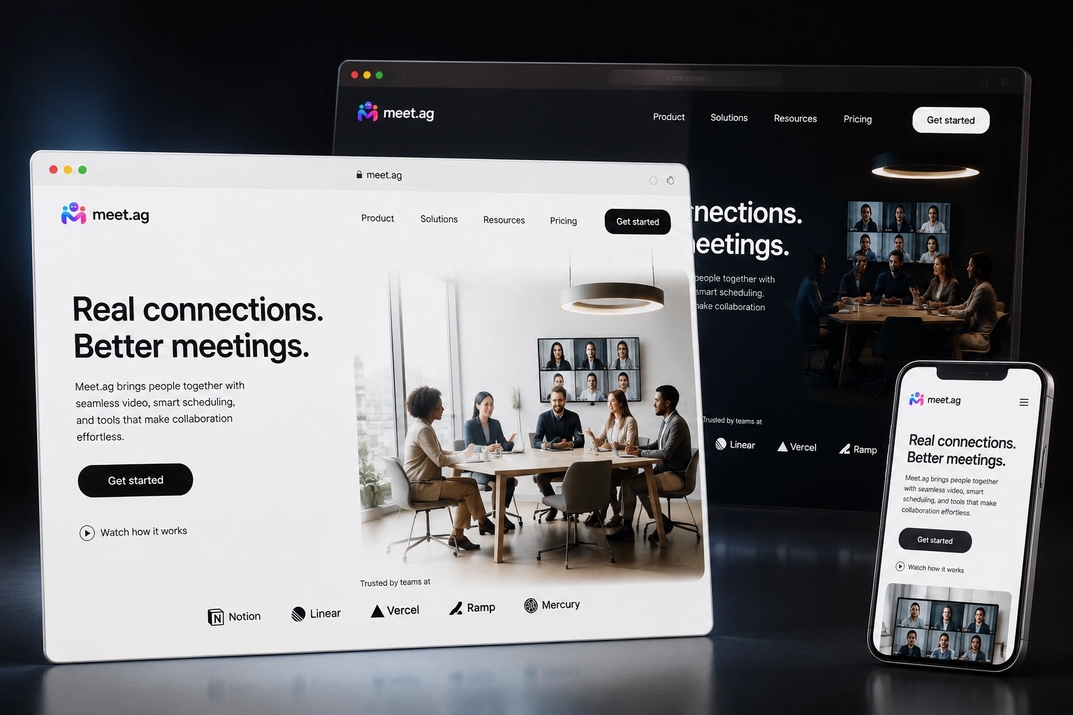 meet.ag website concept preview
