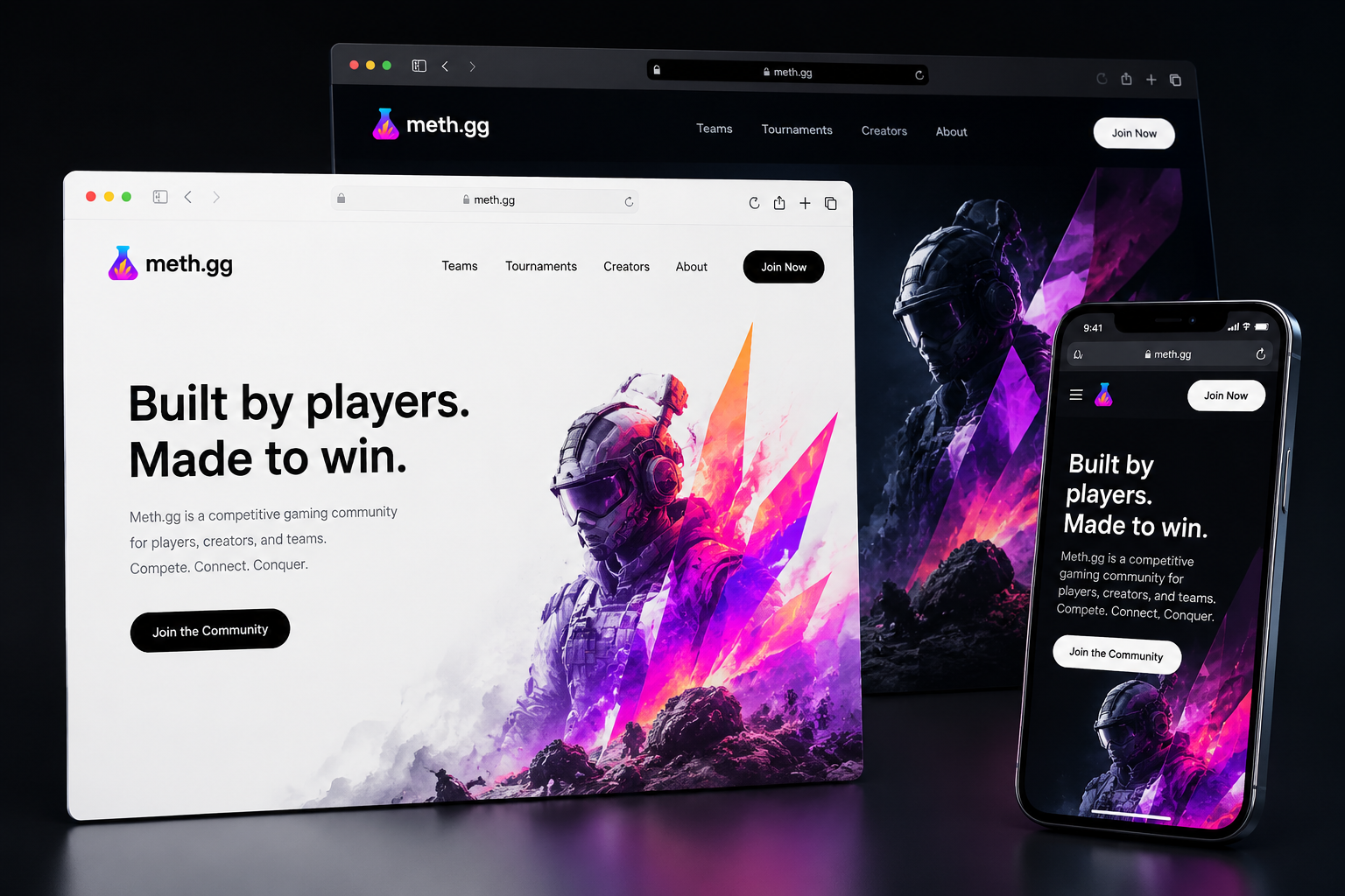 meth.gg website concept preview