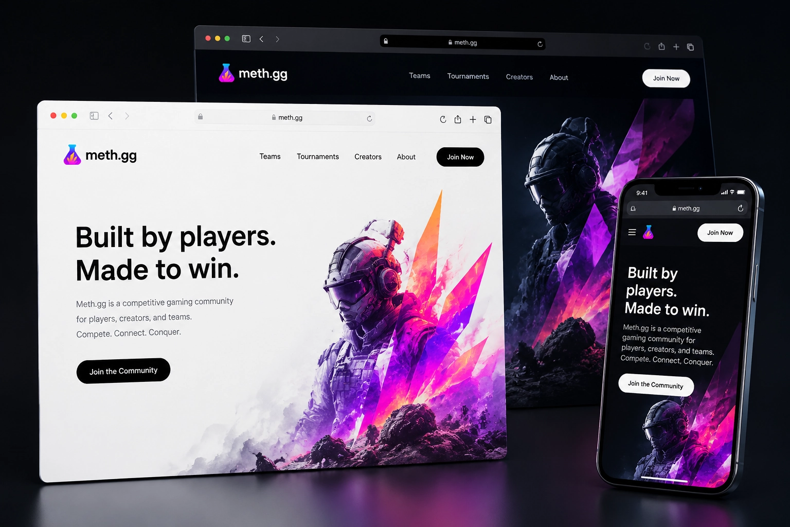 meth.gg website concept preview