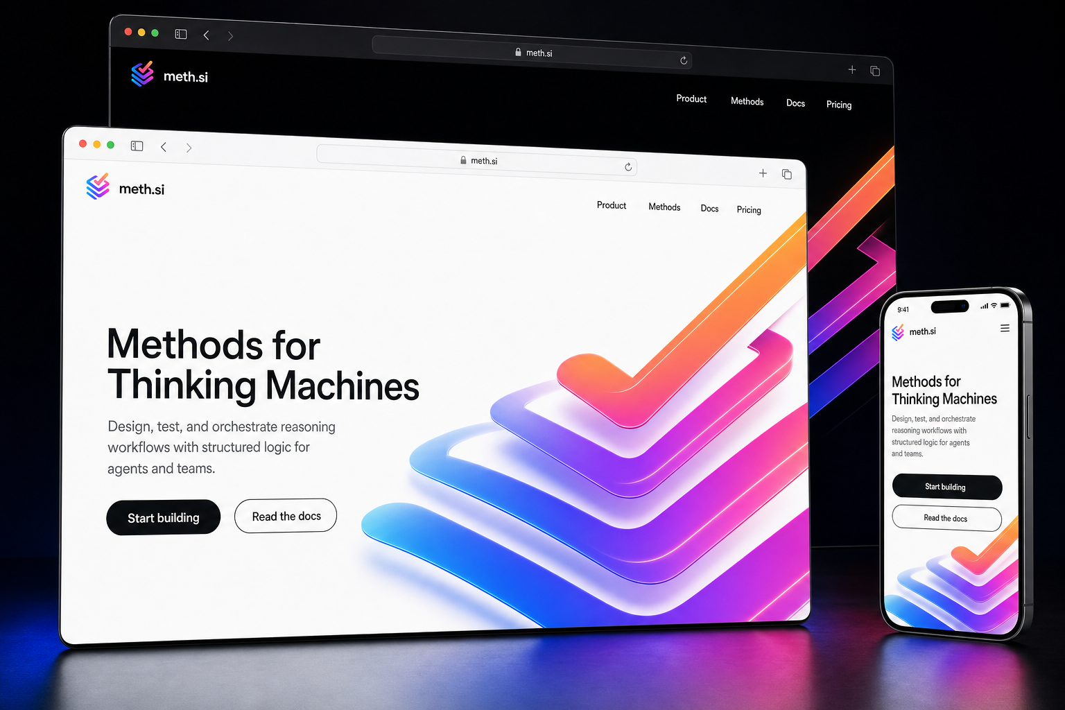 meth.si website concept preview