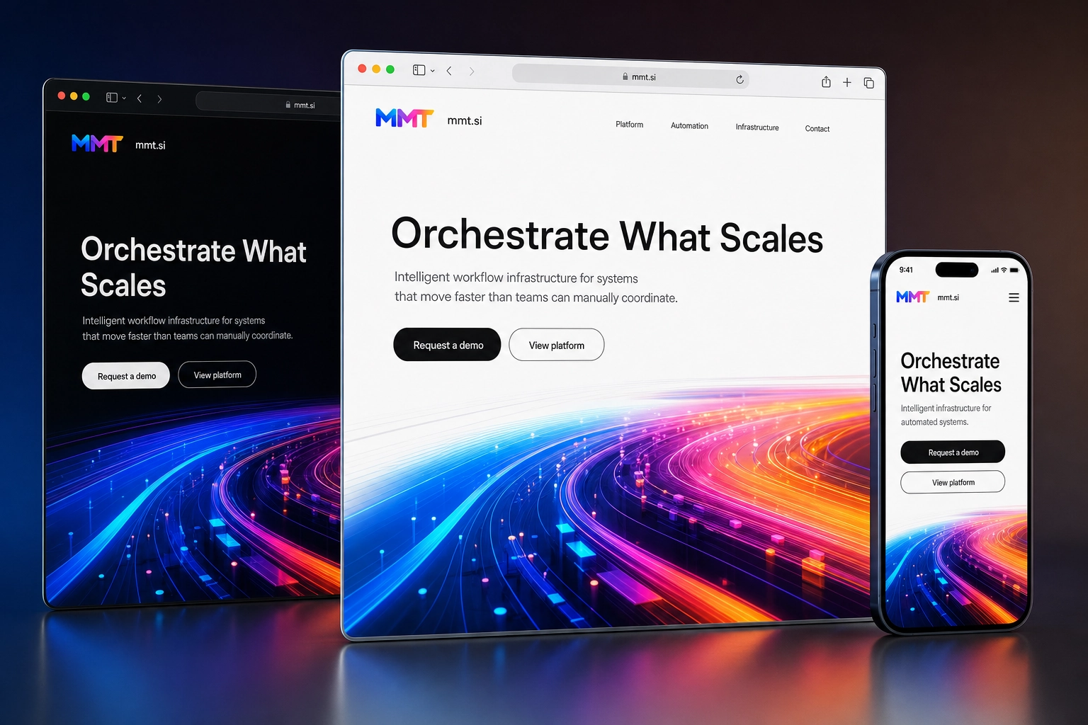mmt.si website concept preview