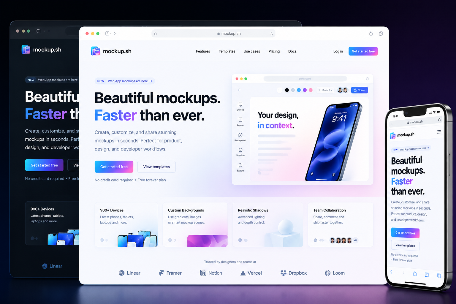 mockup.sh website concept preview