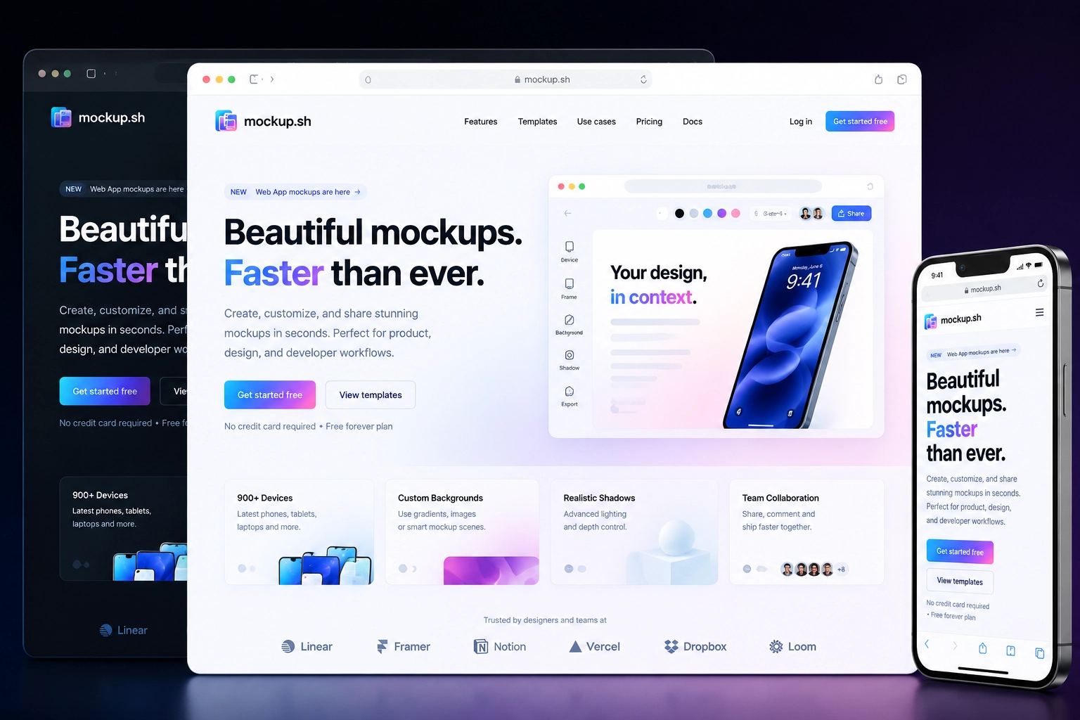 mockup.sh website concept preview