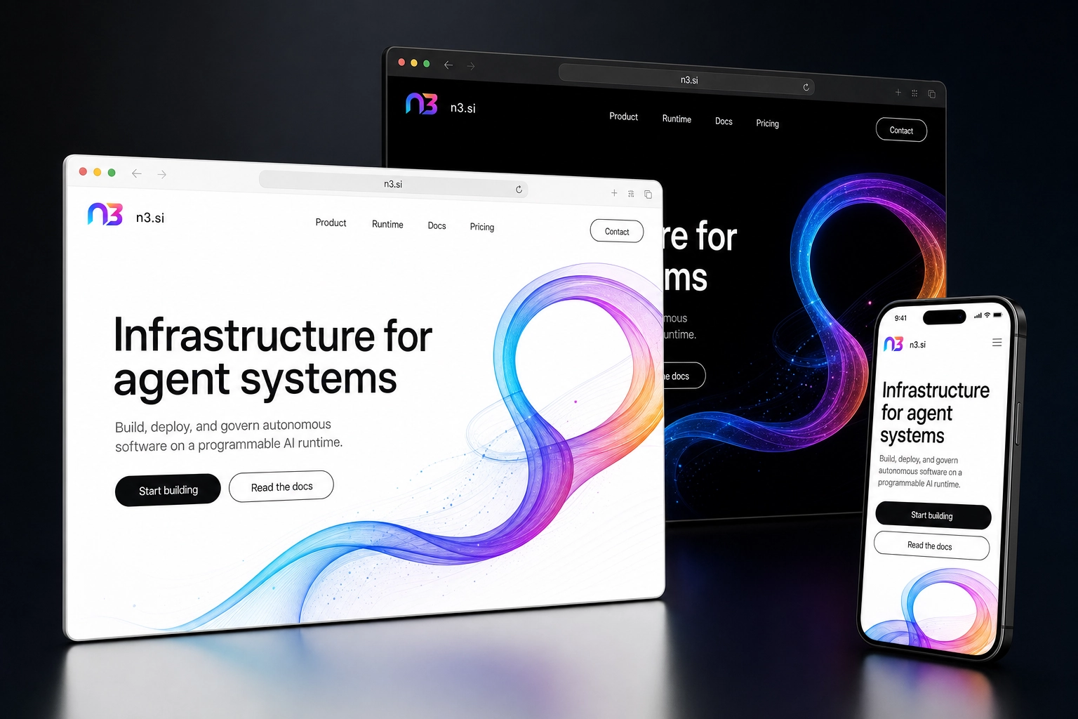 n3.si website concept preview