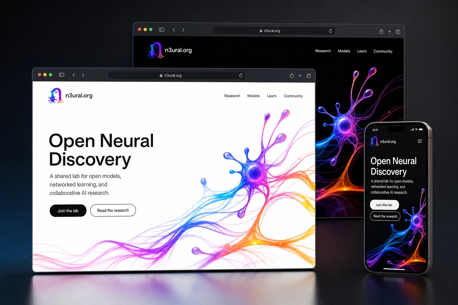 n3ural.org website concept preview