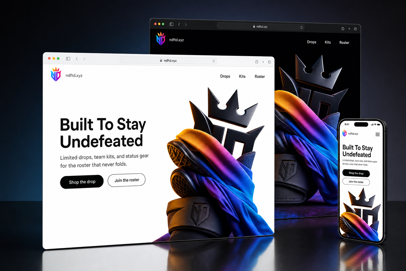 ndftd.xyz website concept preview