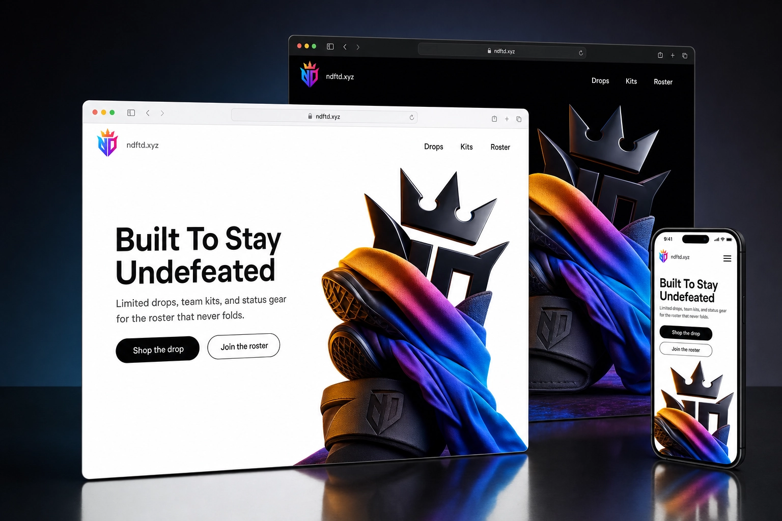 ndftd.xyz website concept preview