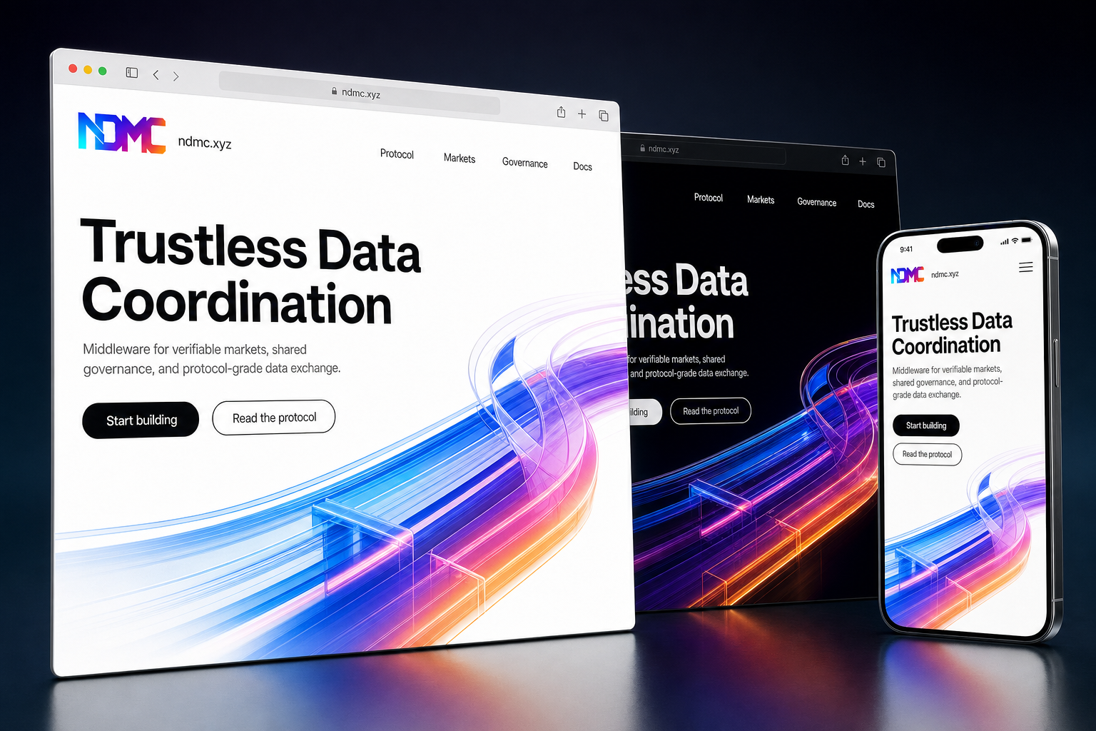 ndmc.xyz website concept preview enlarged