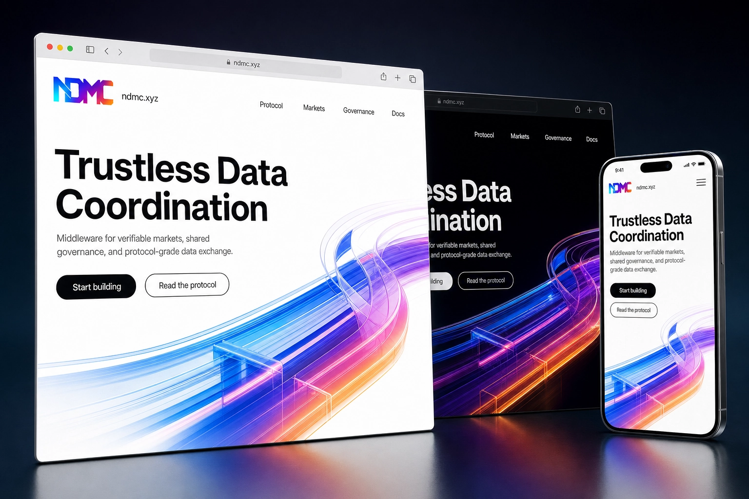 ndmc.xyz website concept preview