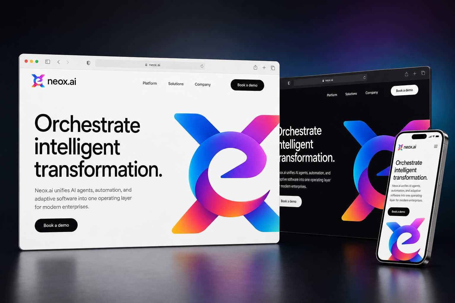 neox.ai website concept preview