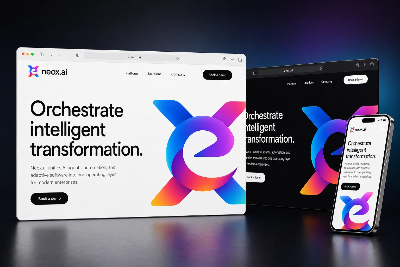 neox.ai website concept preview