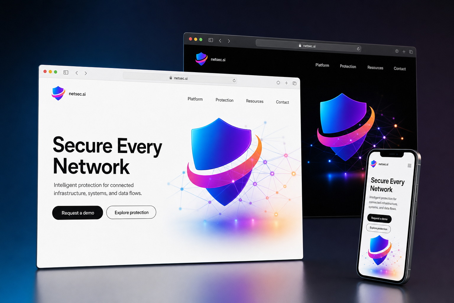 netsec.si website concept preview