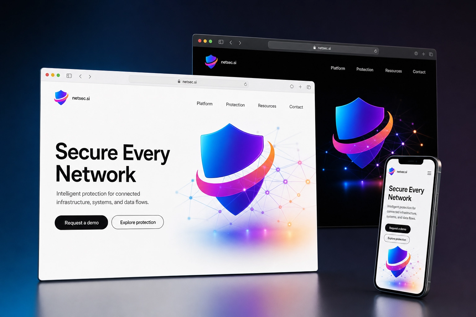 netsec.si website concept preview