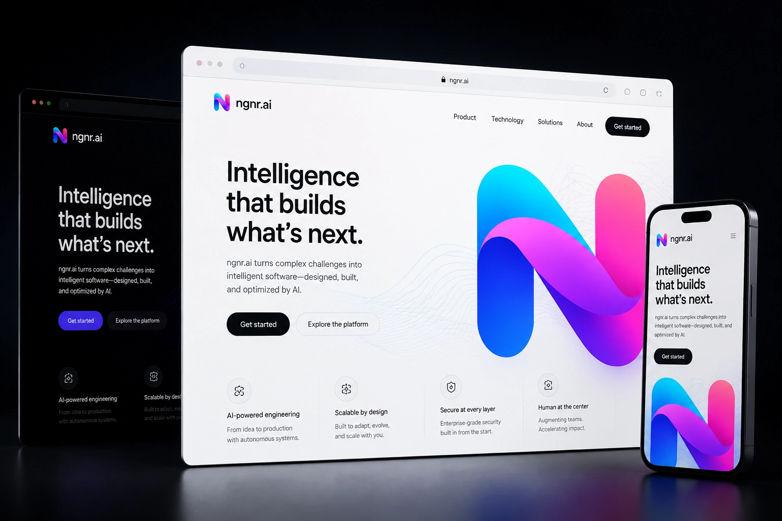 ngnr.ai website concept preview