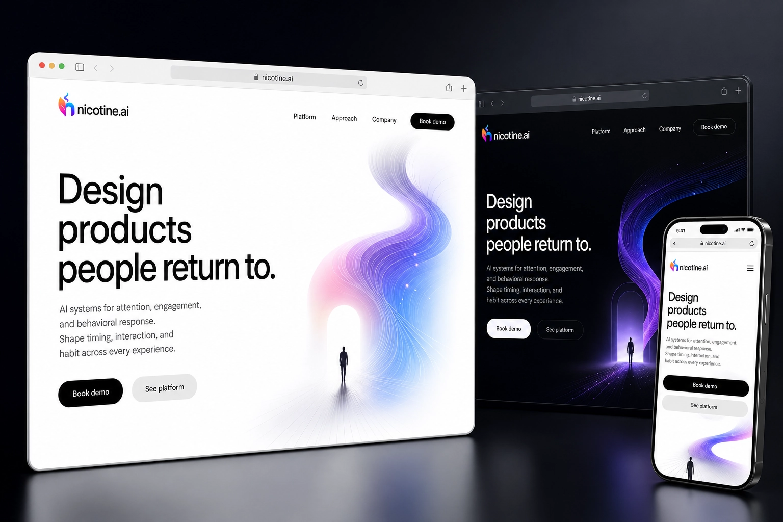 nicotine.ai website concept preview