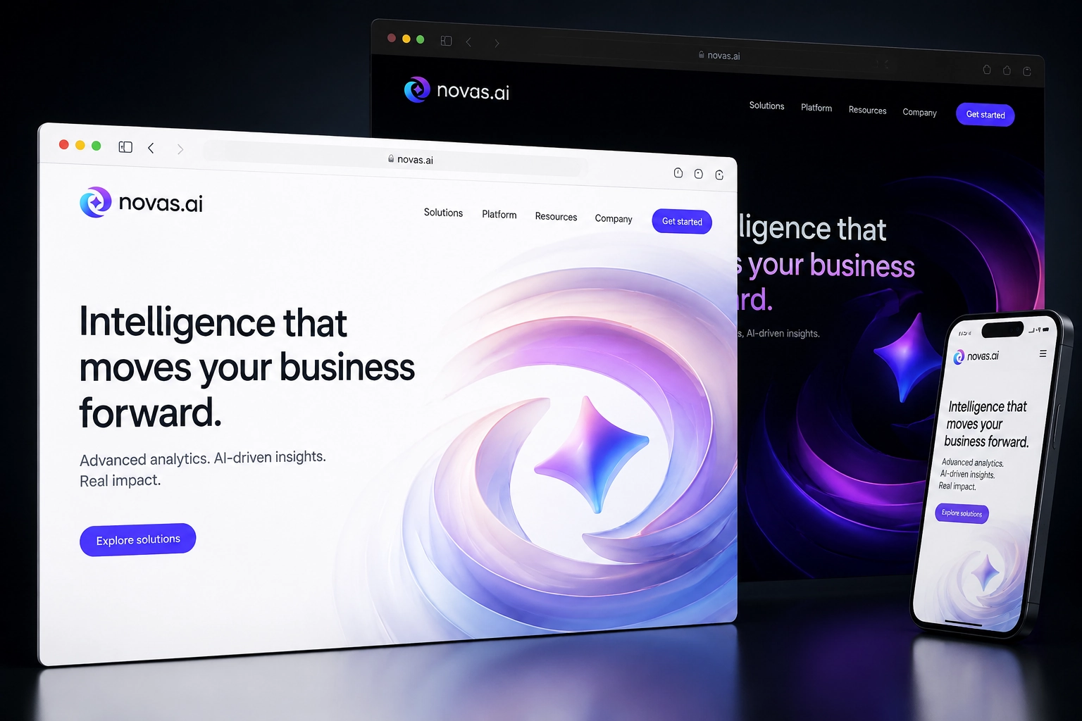 novas.ai website concept preview