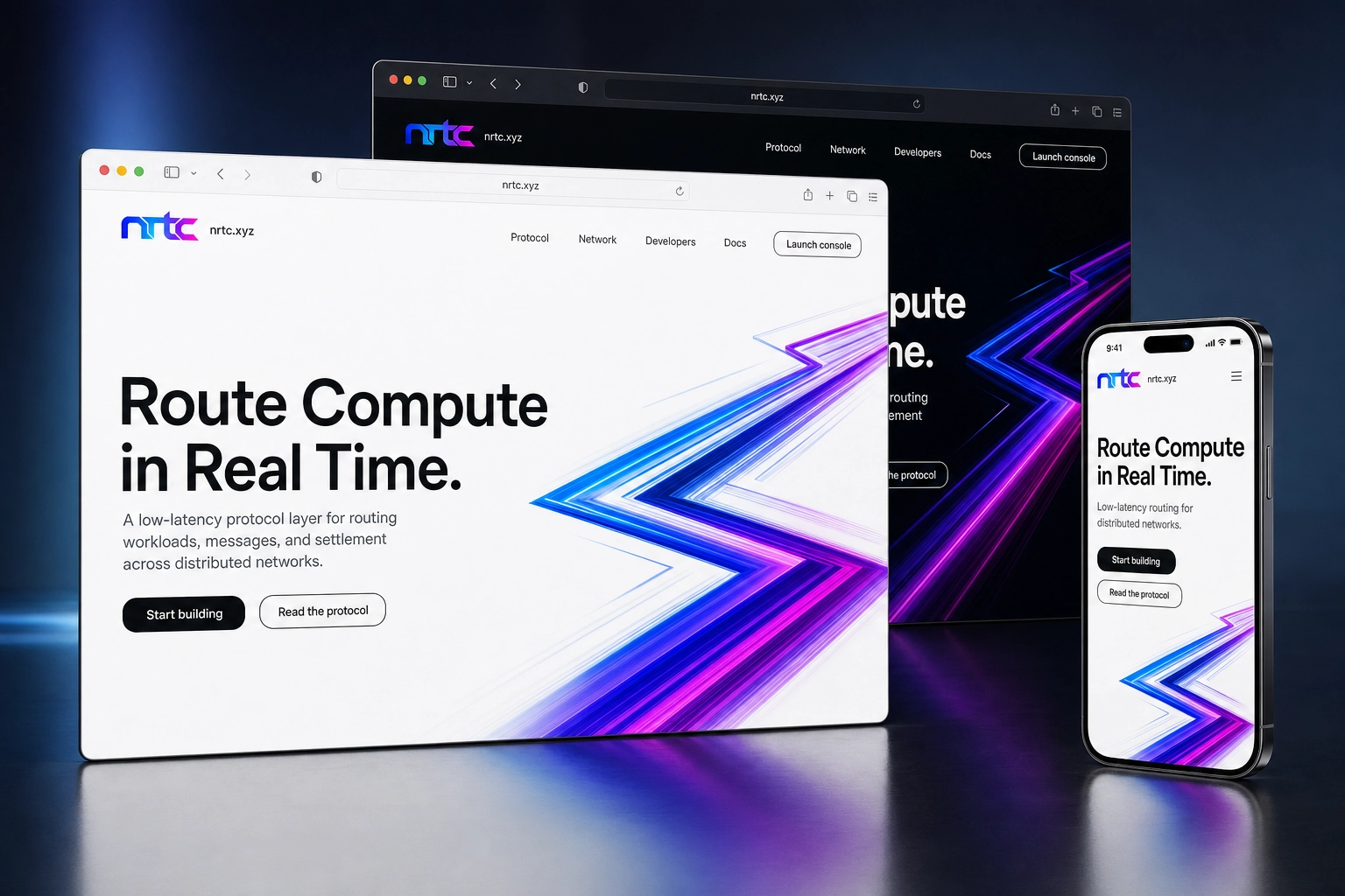 nrtc.xyz website concept preview
