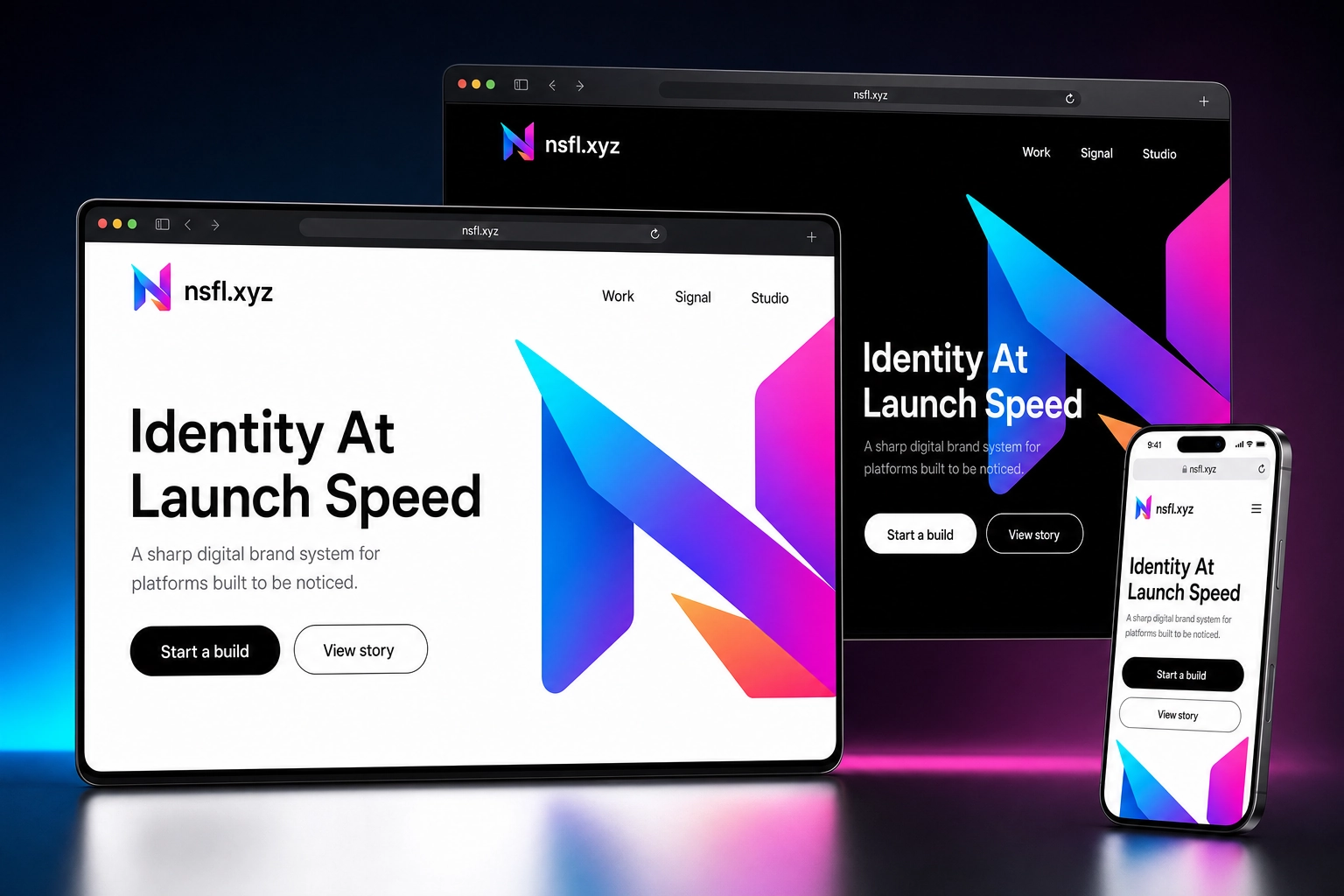 nsfl.xyz website concept preview