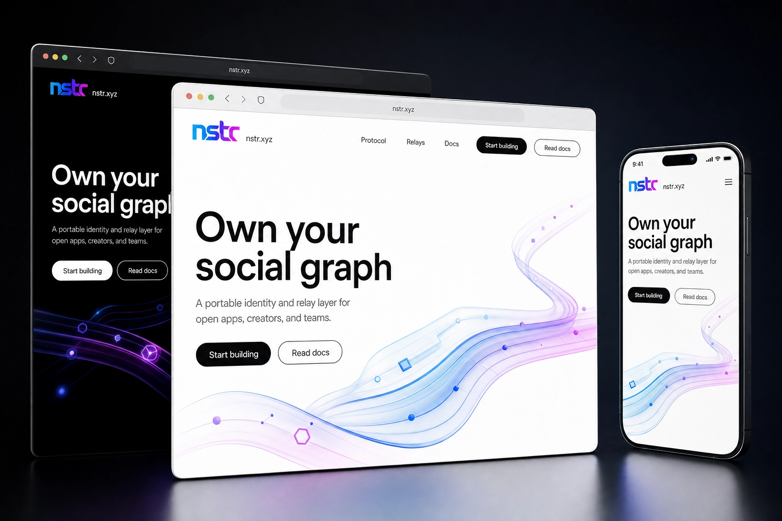 nstr.xyz website concept preview