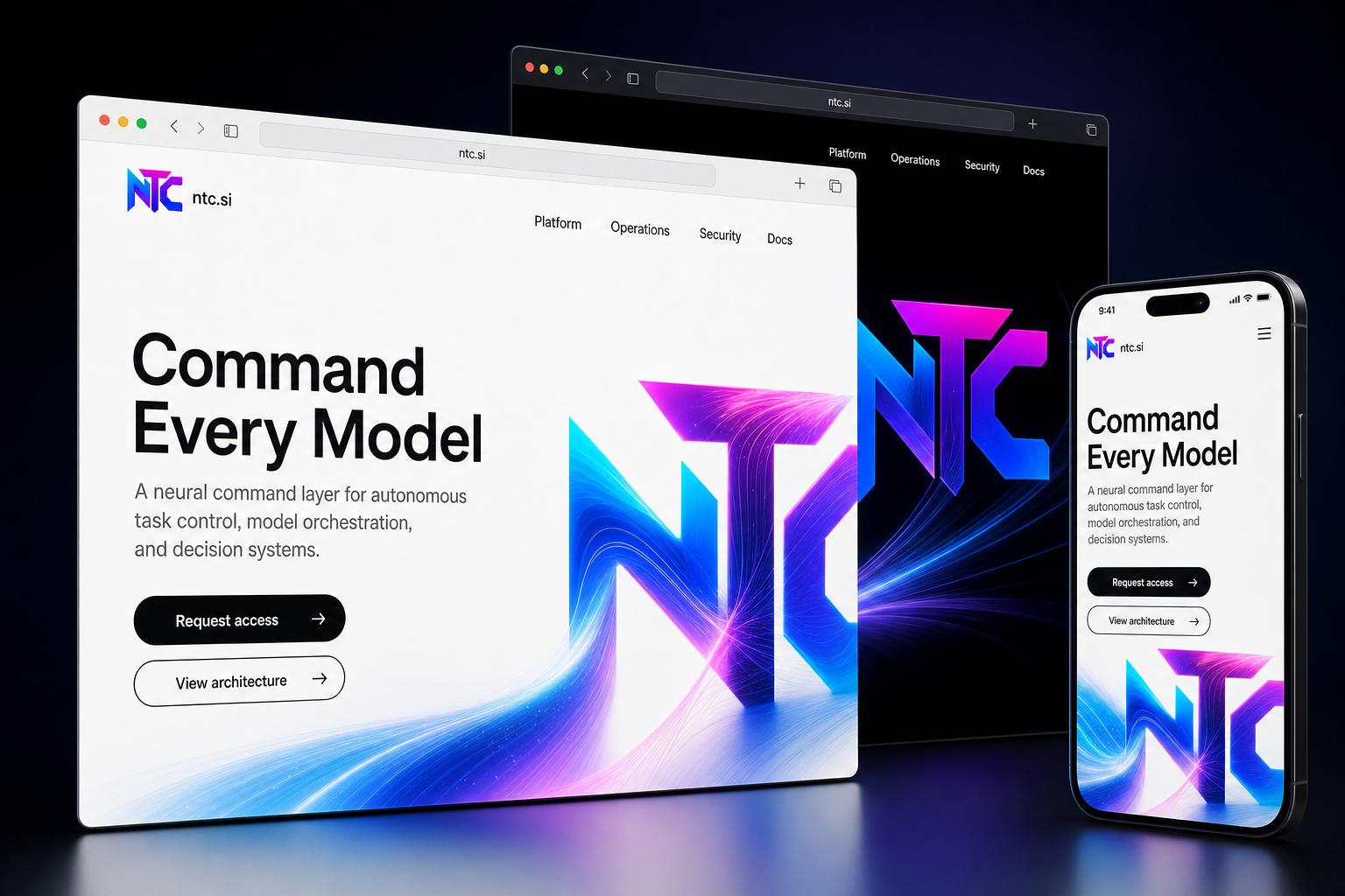 ntc.si website concept preview enlarged