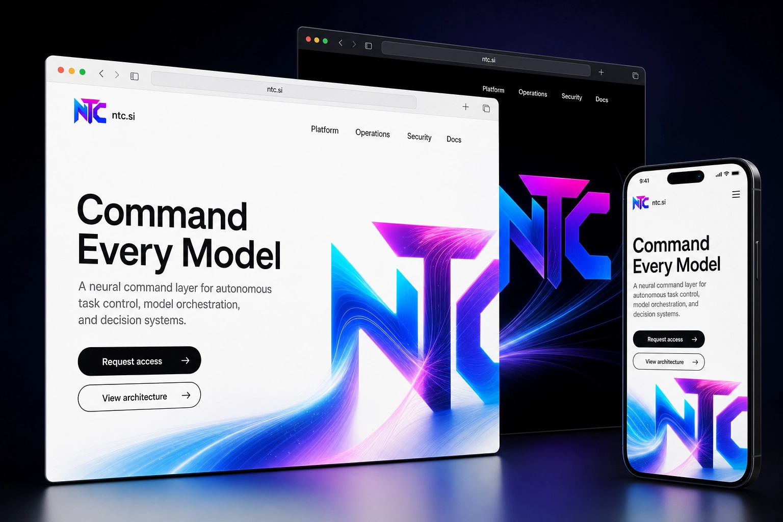 ntc.si website concept preview