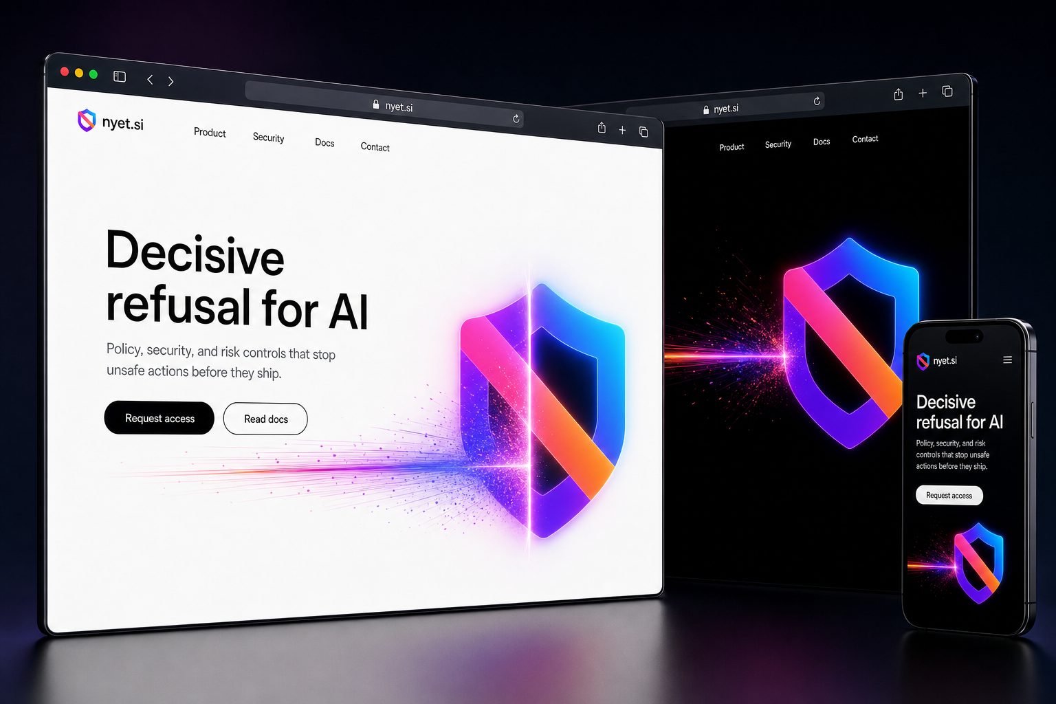 nyet.si website concept preview