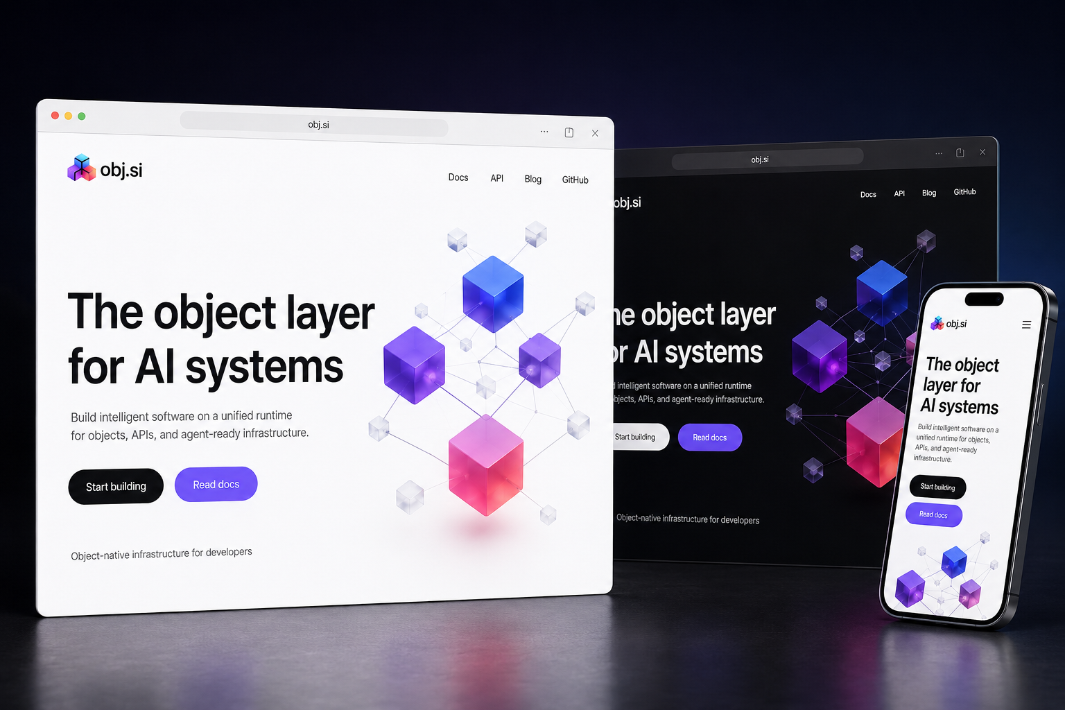 obj.si website concept preview