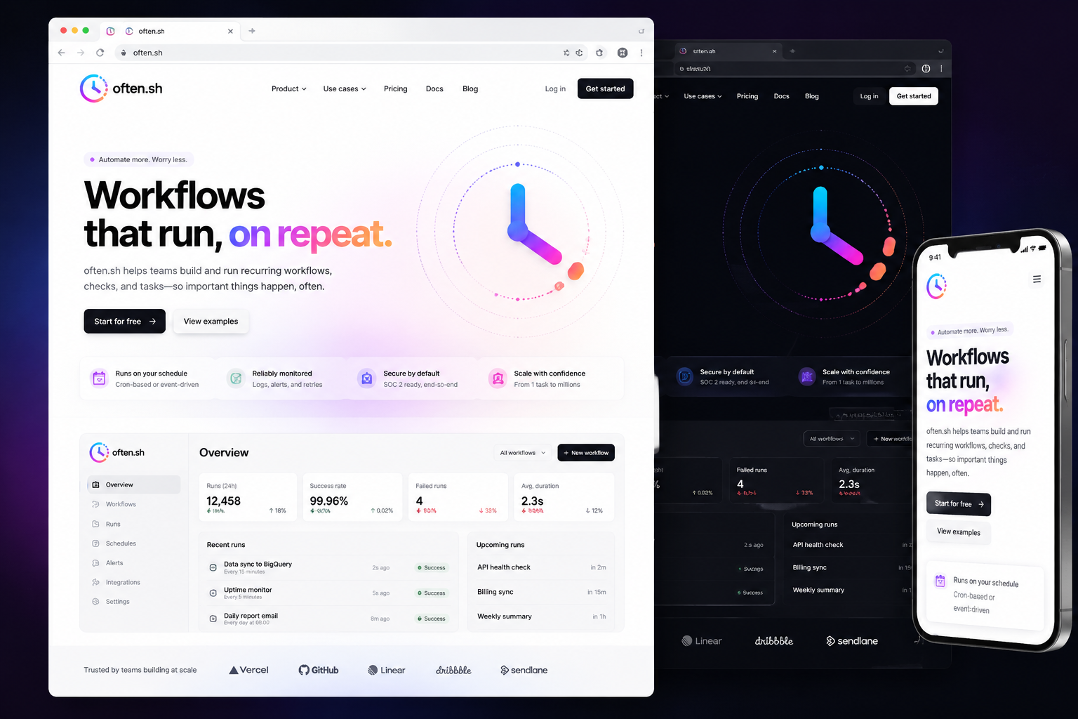 often.sh website concept preview