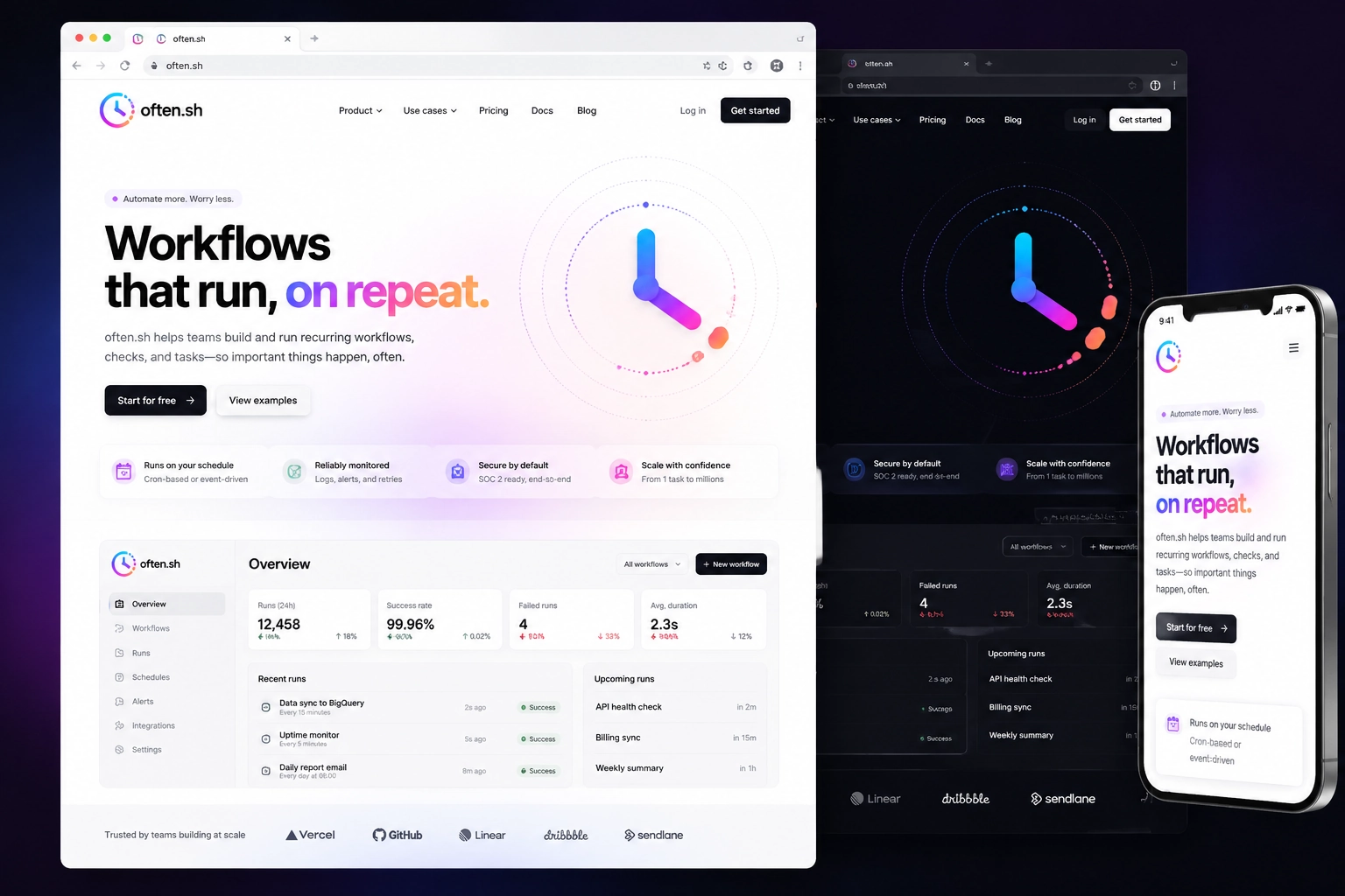 often.sh website concept preview