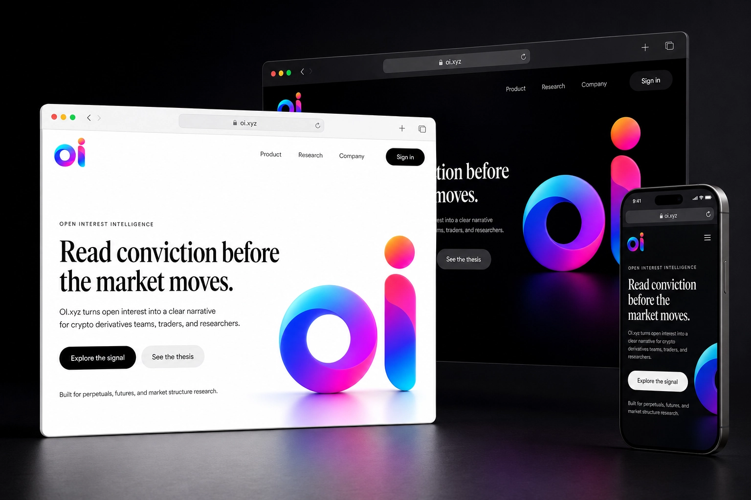 oi.xyz website concept preview