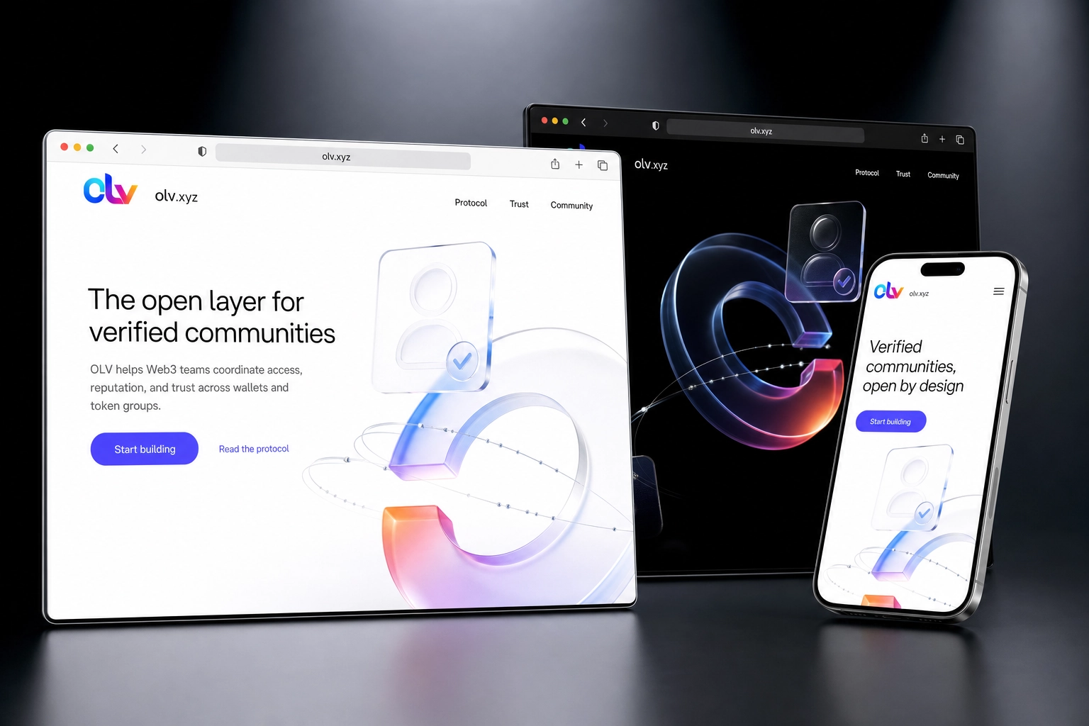 olv.xyz website concept preview