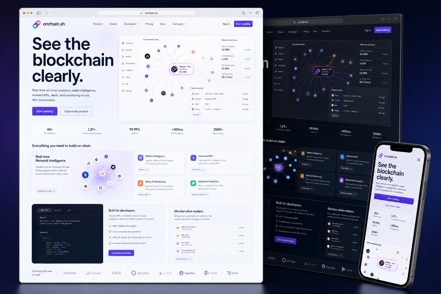 onchain.sh website concept preview