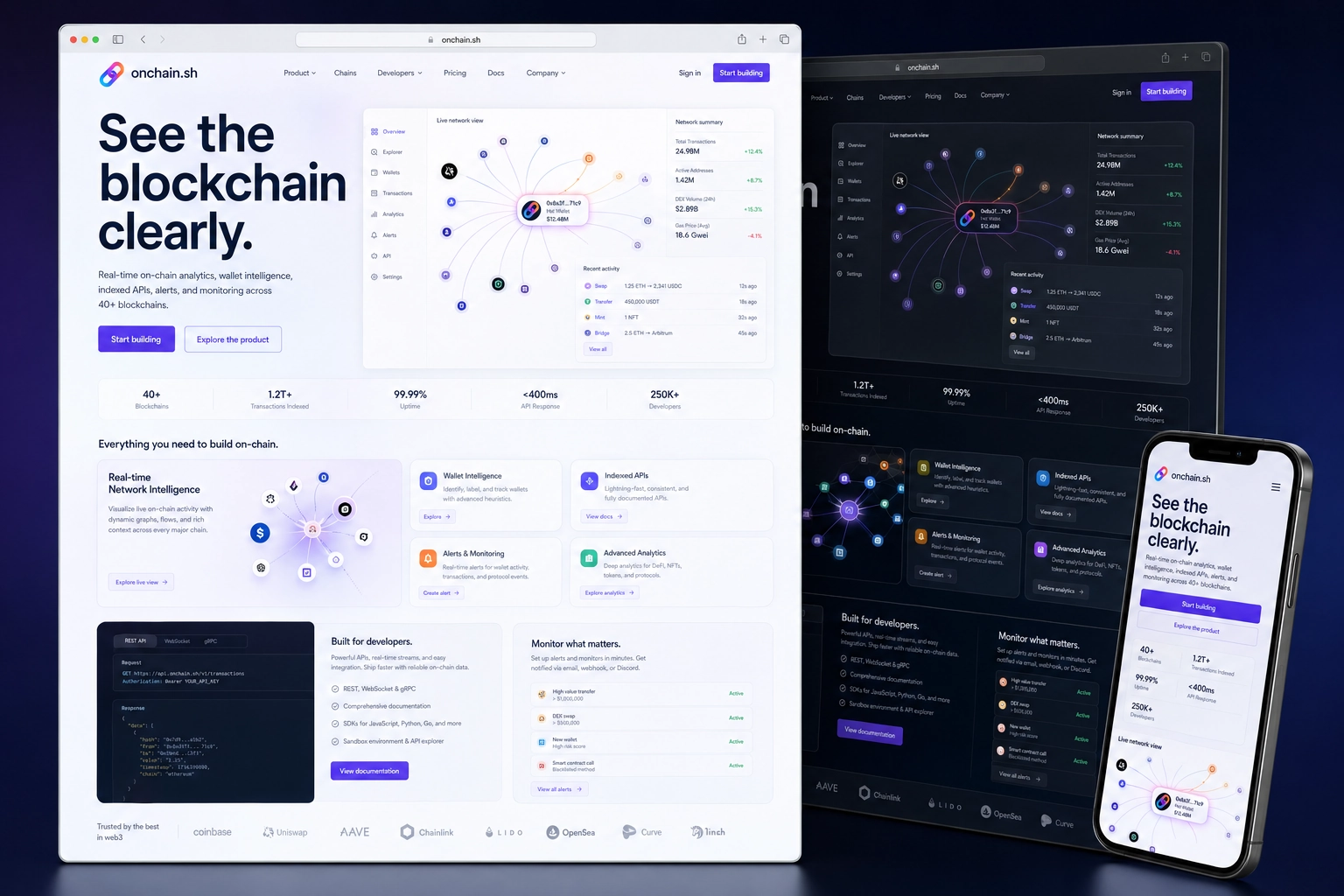 onchain.sh website concept preview