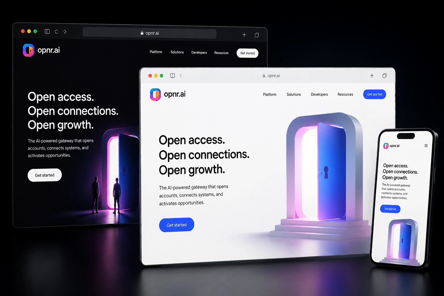 opnr.ai website concept preview