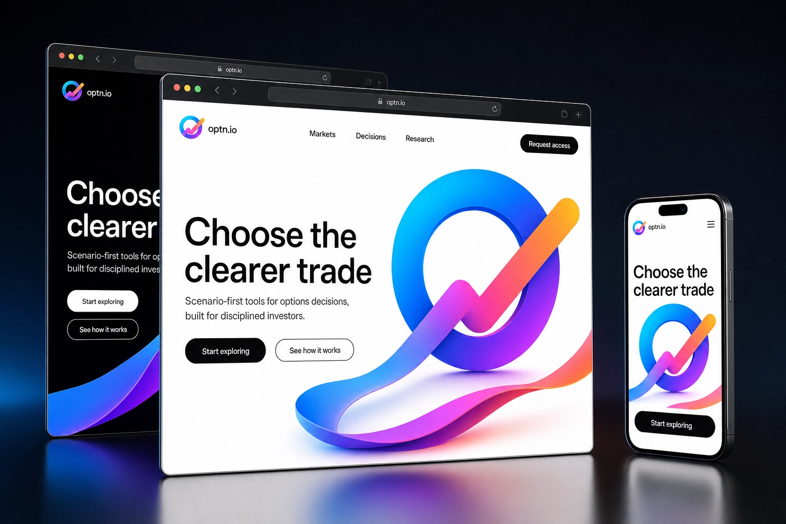 optn.io website concept preview